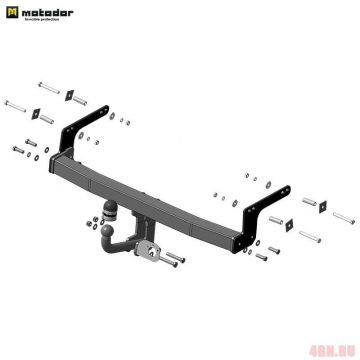 Фаркоп Motodor для Nissan Terrano (2014-2020) № 91710-A Фаркоп Motodor для Nissan Terrano (2014-2020) № 91710-A