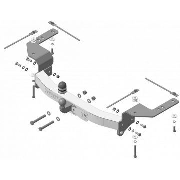 Фаркоп Motodor для Toyota Land Cruiser 200 (2007-2012) № 92502-FN