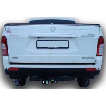 Фаркоп Лидер Плюс усиленный (с декор. пластиной) для SsangYong Action Sports (QJ) (2007-2012) № S208-F(N)