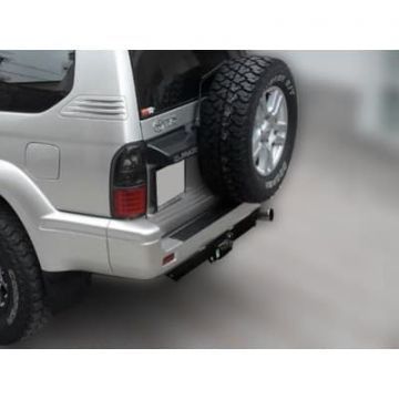 Фаркоп Лидер Плюс усиленный (с декоративной пластиной) для Toyota Land Cruiser Prado 90 5дв. (1996-2002) № T109-F(N)