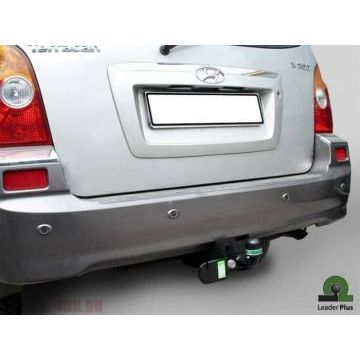 Фаркоп Лидер Плюс усиленный с кованым фланцевым шаром для Hyundai Terracan (2001-2006) № H218-F