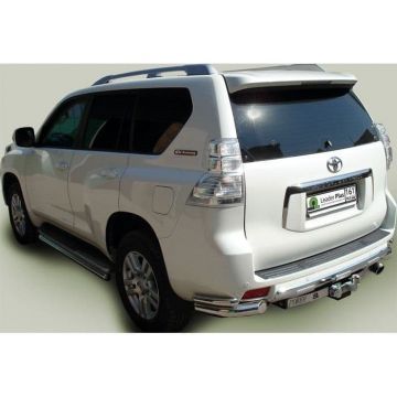 Фаркоп Лидер Плюс усиленный с кованым фланцевым шаром для Toyota Land Cruiser Prado 150 (2009-2020) № T113-F