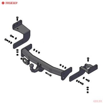 Фаркоп Трейлер для Mitsubishi Pajero Sport (2008-2016) № 7150 Фаркоп Трейлер для Mitsubishi Pajero Sport (2008-2016) № 7150