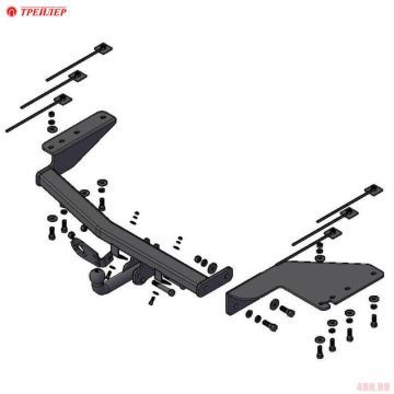 Фаркоп Трейлер для ТагАЗ C190 (2011-2013) № 5010 Фаркоп Трейлер для ТагАЗ C190 (2011-2013) № 5010